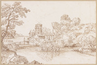 K VI 021
<br/>
Rivierlandschap
<br/>
<em>Grimaldi, Giovanni Francesco (1606-1680) - atelier van / kopie naar</em>